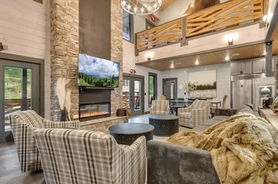 happy bear lodge is one of our big cabins in the Smokies