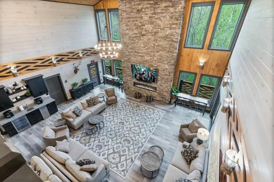 bear mountain lodge is one of our big gatlinburg cabins with pools and game rooms